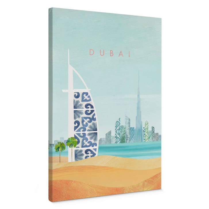 Leinwandbild Strand von Dubai - Burj Al Arab - Rivers - WA472843