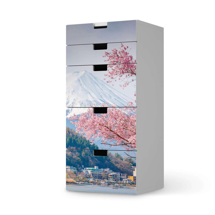 Möbel Klebefolie IKEA Stuva / Malad Kommode - 5 Schubladen - Mount Fuji - CR114116