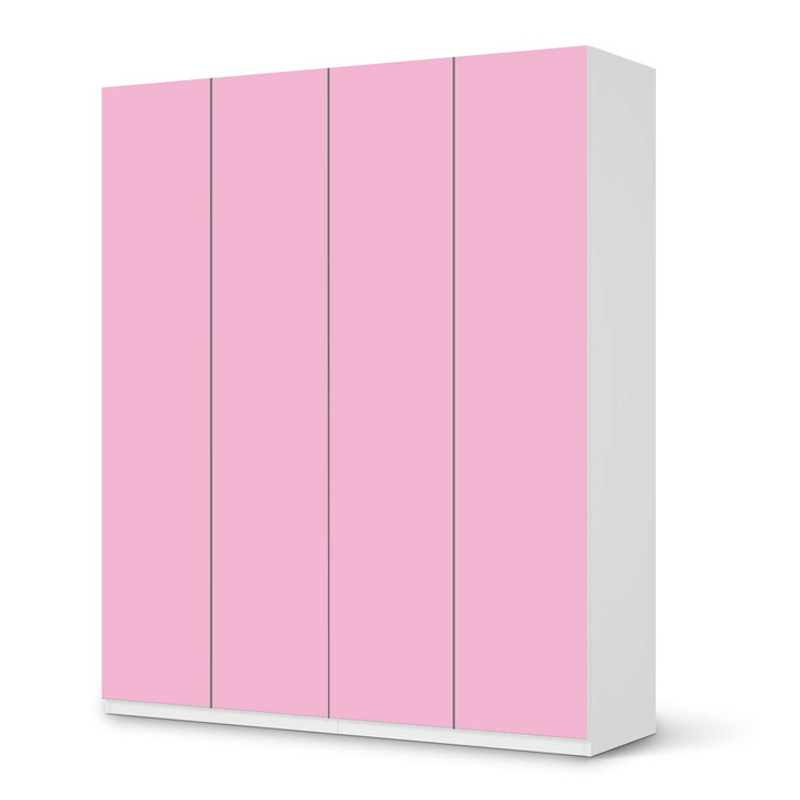 Möbelfolie IKEA Pax Schrank 236cm Höhe - 4 Türen - Pink Light - CR116912