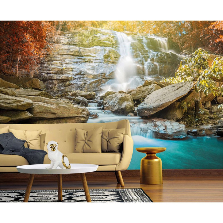 Livingwalls Fototapete Designwalls Waterfall Wasserfall - WA296425