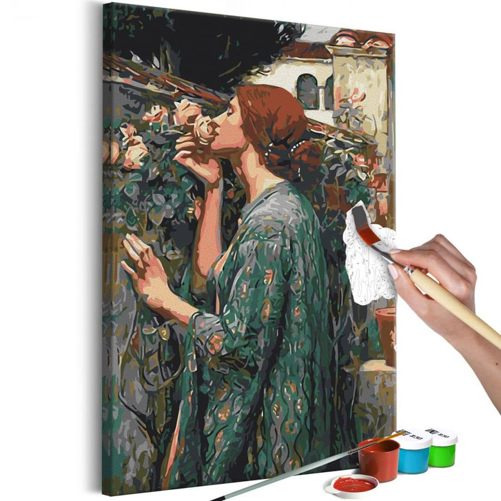 Malen nach Zahlen Leinwandbild - John William Waterhouse: Die Seele der Rose - 40 x 50 cm - mit Keilrahmen - bespannt