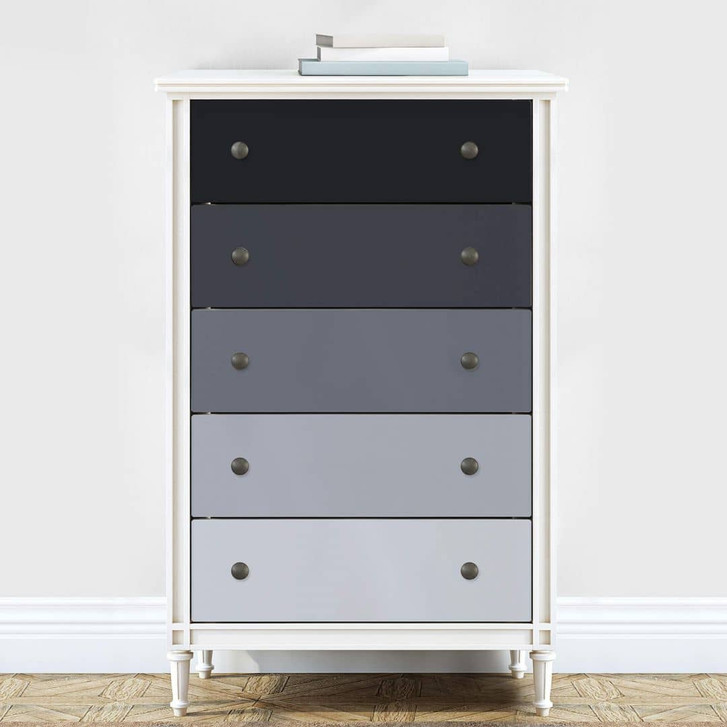 Möbelfolie, Dekofolie - abwischbar - Farbverlauf Grau - 5er Set - WA328467