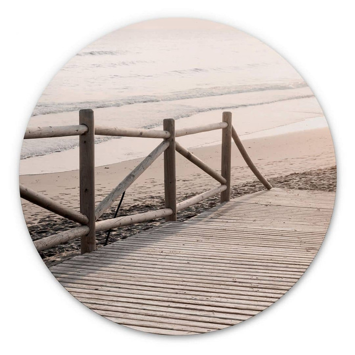 Alu-Dibond 1X Studio - Weg zum Strand - Rund - WA340269