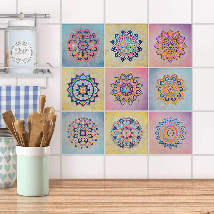 Fliesenaufkleber Set - Indian Tiles - CR101848