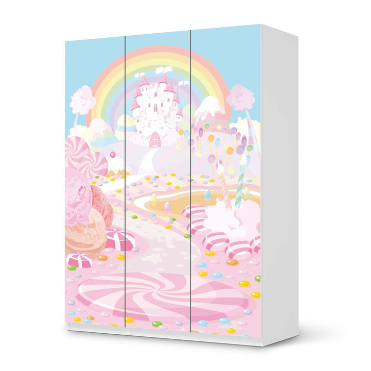 Folie IKEA Pax Schrank 201cm Höhe - 3 Türen - Candyland - CR105749