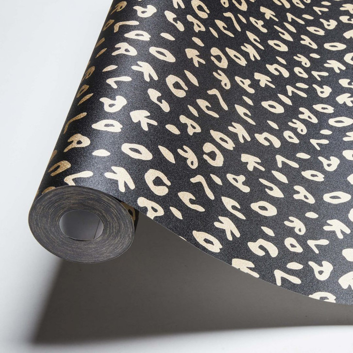 Karl Lagerfeld Wallpaper Vliestapete Leopard metallic, schwarz - WA306664