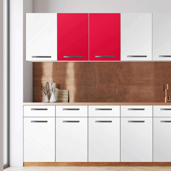 Klebefolie - Wandschrank 80cm Breite - Rot Light - CR108982
