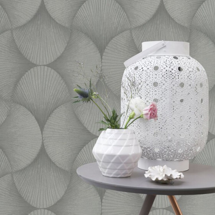 Metallictapete, Vliestapete Sky Lounge silbergrau, dunkel - WA428697