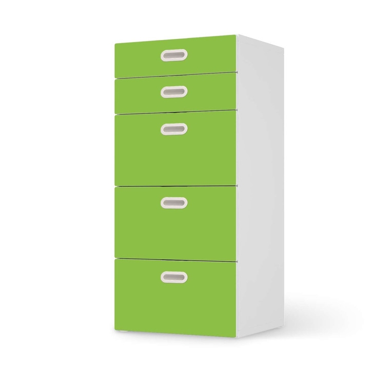 Möbel Klebefolie IKEA Stuva / Fritids Kommode - 5 Schubladen - Hellgrün Dark - CR113979