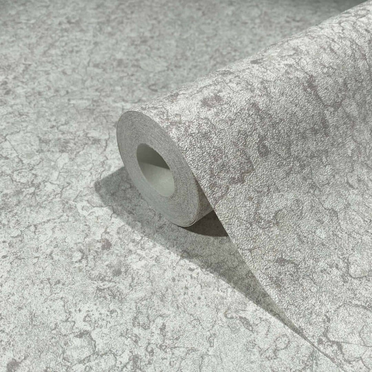 Vliestapete als strukturiertes Uni grau Grafisch - WA445833