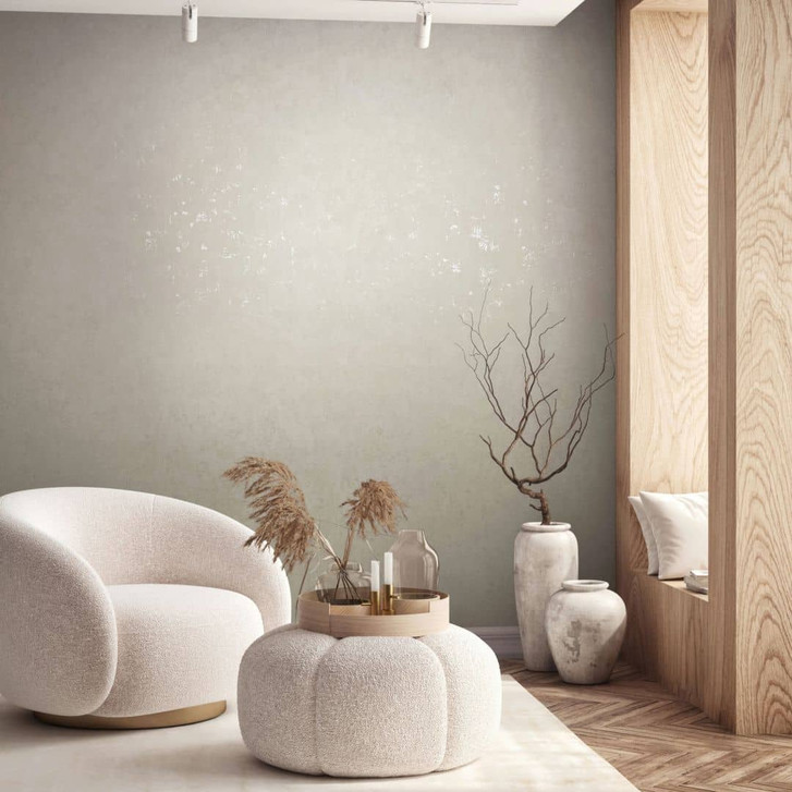 Vliestapete Beton, Uni Putzoptik Uni in Beige - WA483056