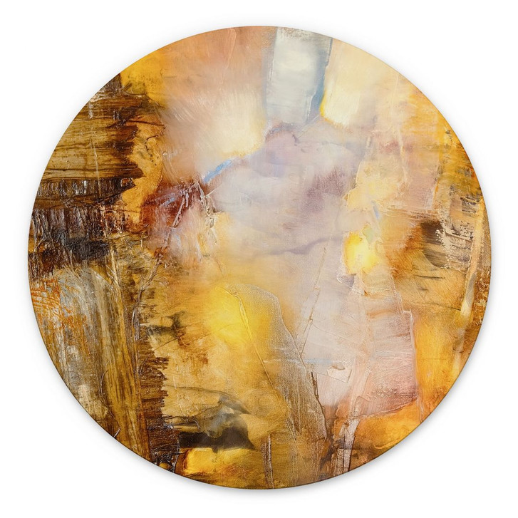 Wandbild Bernsteinlicht und Schatten - Schmucker - Alu-Dibond Rund - WA492479