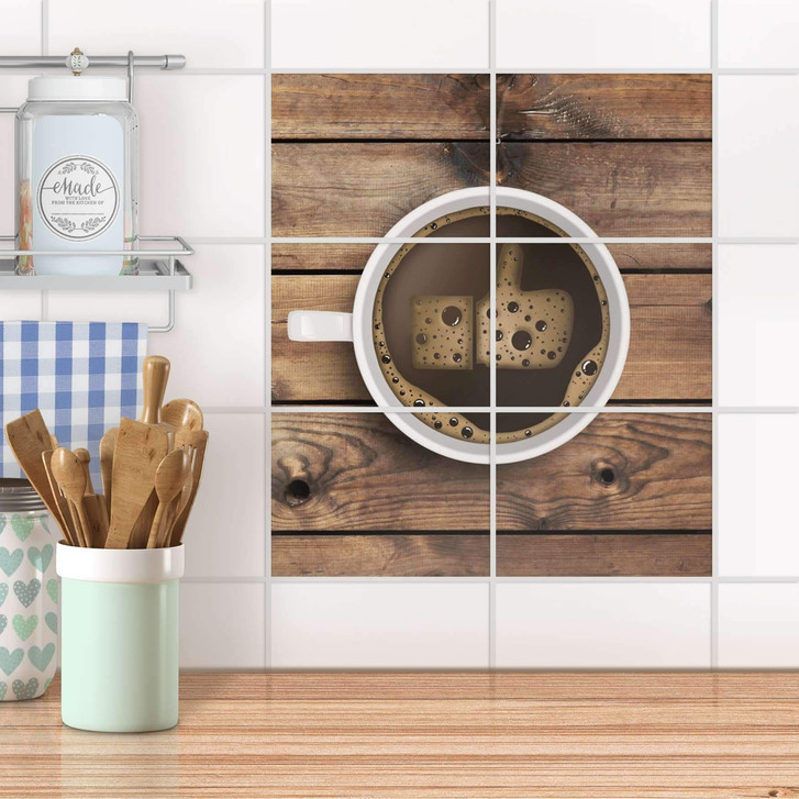 Fliesenfolie quer - Sweet Coffee - CR104624