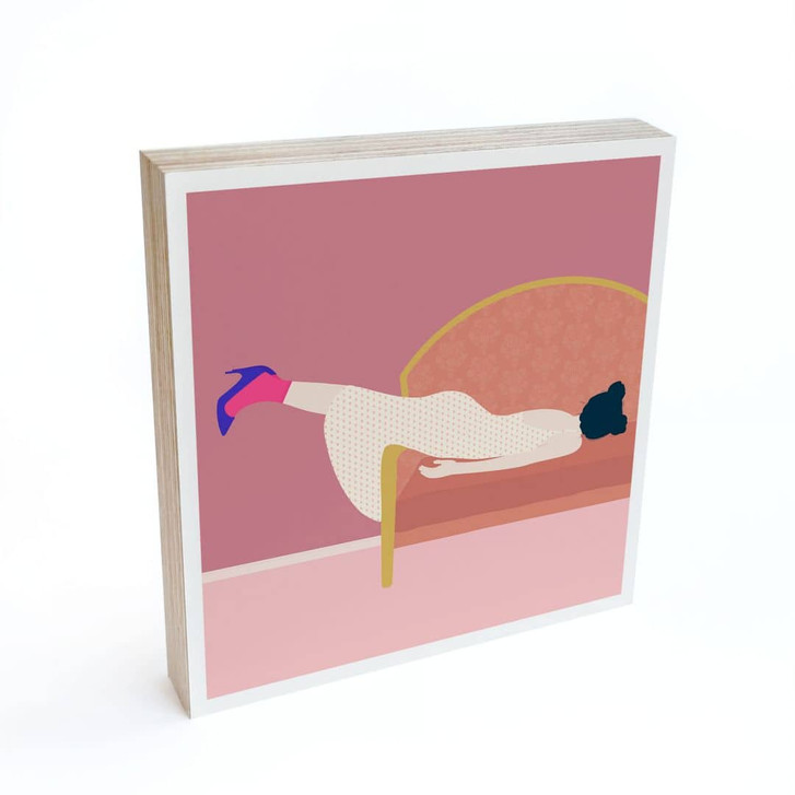 Holzbild zum Hinstellen - Maddies Mood - Jota de jai - 15 x 15 cm - WA456464