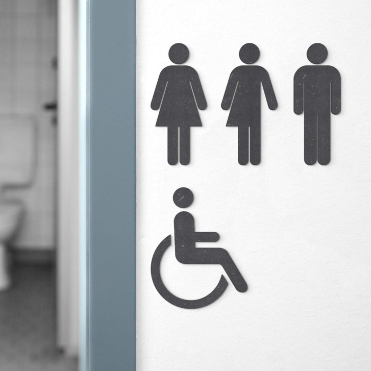 MDF - Holzdeko - WC Schild - WA341910