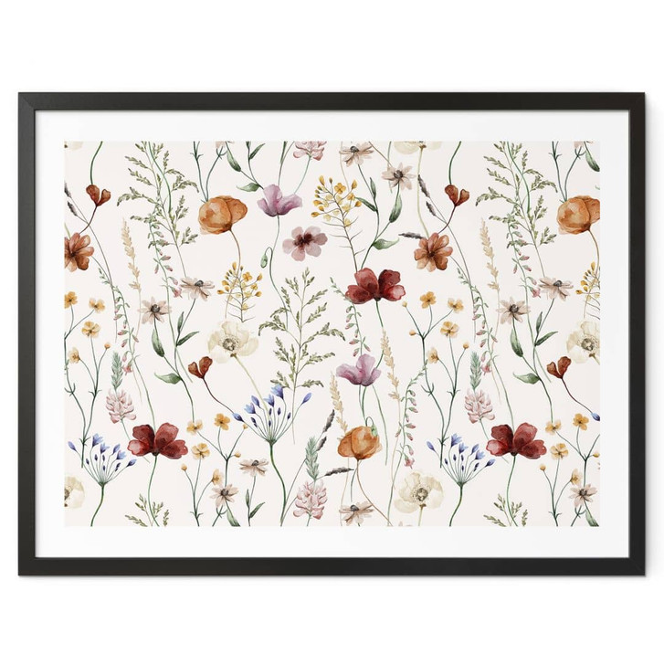 Poster Bunte Wildblumen - UN Designs - WA417499