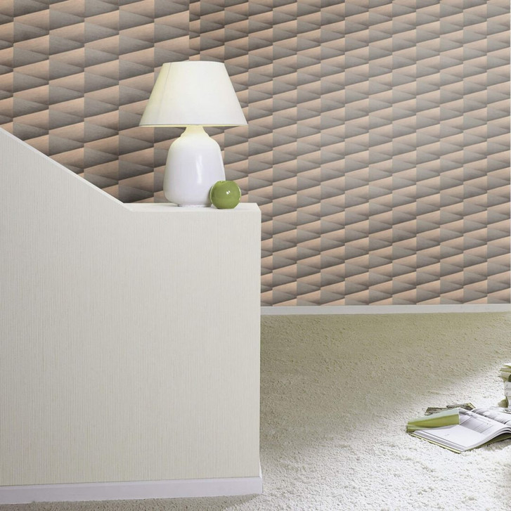 Rasch Vliestapete, Mustertapete Composition anthrazit - WA414763