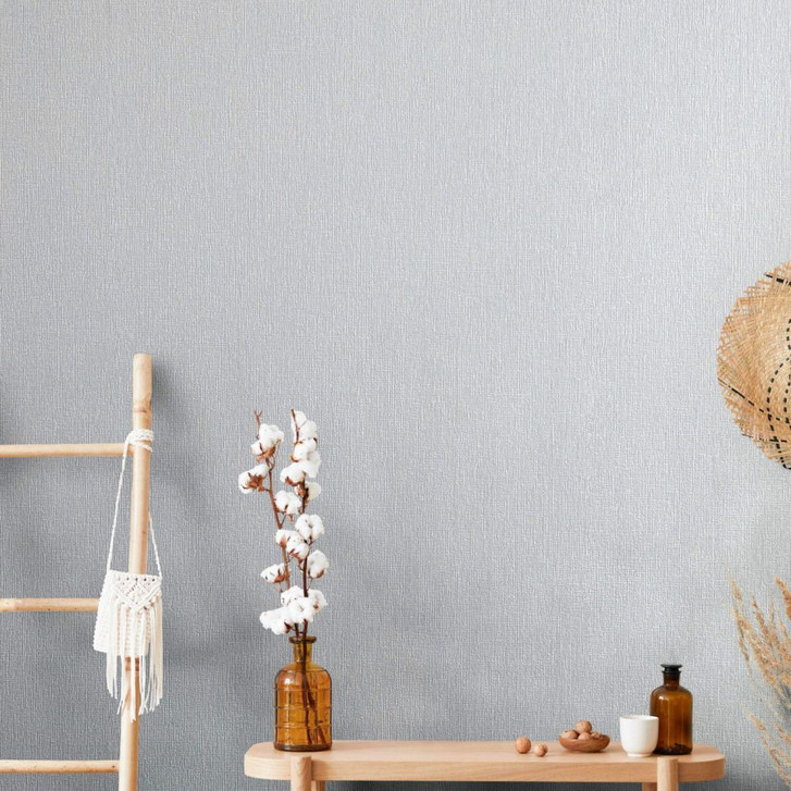 Vliestapete mit geschwungenen Linien grau Welle - WA446219