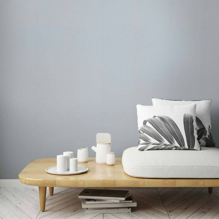 Vliestapete Strukturiert Uni Modern matt in Blau - WA473079