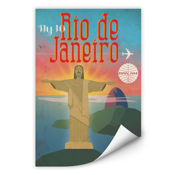 Wallprint PAN AM - Fly to Rio de Janeiro - WA187903