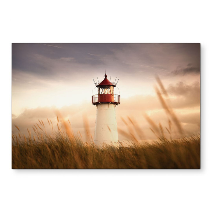 Wandbild Leuchtturm an der Küste von Sylt - Eisenmann - Alu-Dibond - WA435153