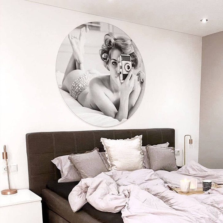 Alu-Dibond Keane-Eye - A chick a click and a curl - Rund - WA319864