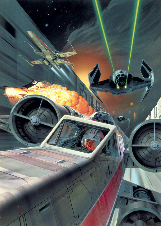 Digitaldrucktapete Star Wars Classic Death Star Trench Run - KODX4-042