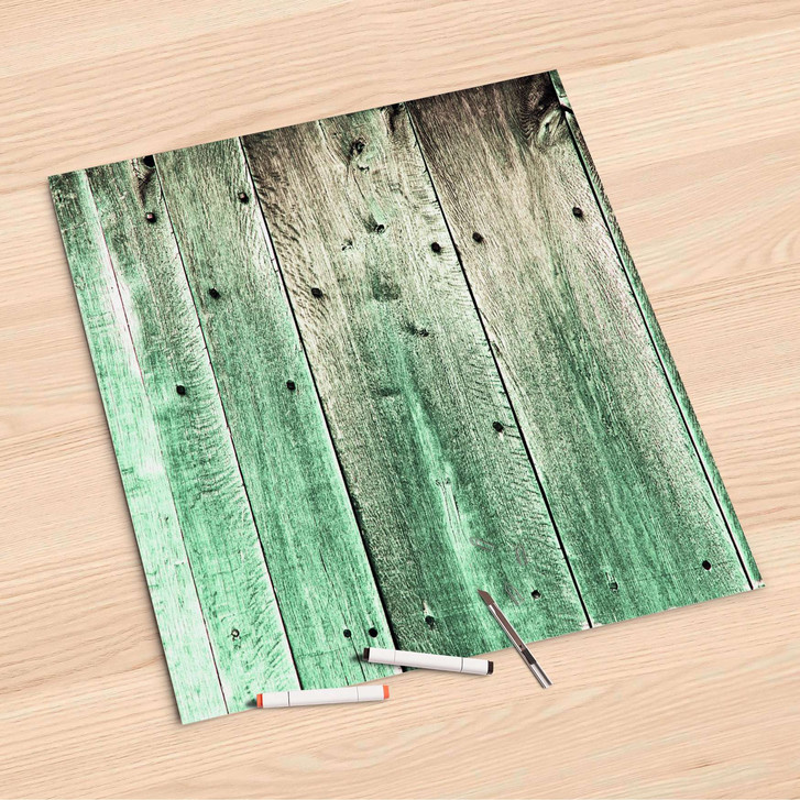 Folienbogen (60x60cm) - Plaue Planken - CR107161