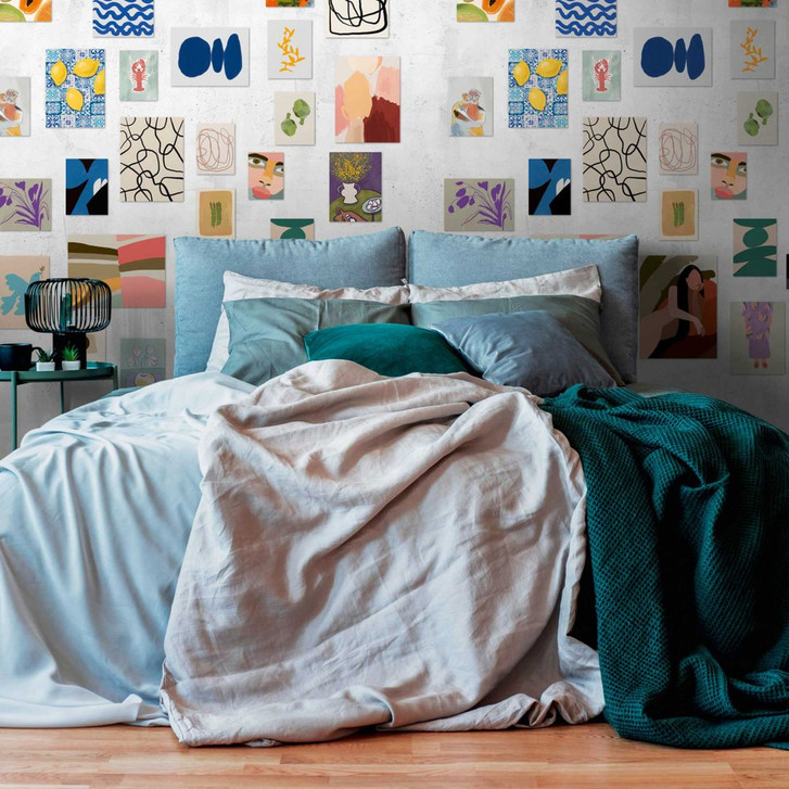 Fototapete mit abstrakten Kunstmotiven Bunt - Vliestapete Galerie-Design - moderne Tapete - WA418331