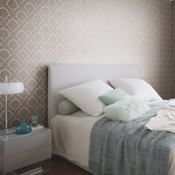 Rasch Vliestapete, Mustertapete Trianon XIII taupe dunkel - WA339327