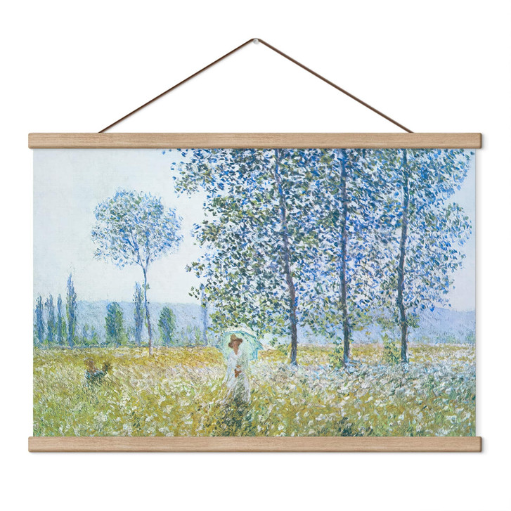 Stoffbild Felder im Frühling - Monet - WA514024