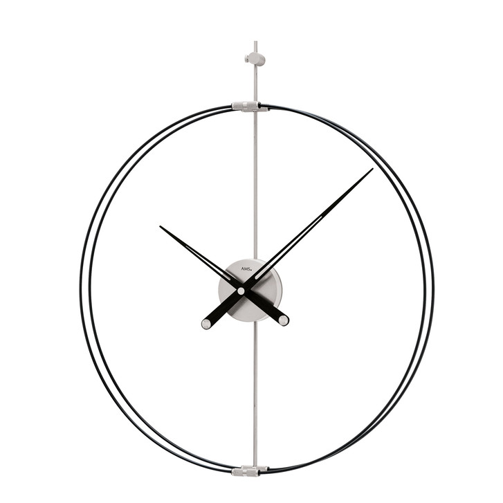 Wanduhr Metall/Carbon-Design - UG100905