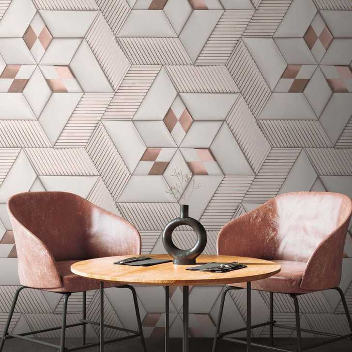 Fototapete 3D Tapete Weiss moderne Design Vliestapete für Wohnzimmer, Schlafzimmer - WA351223