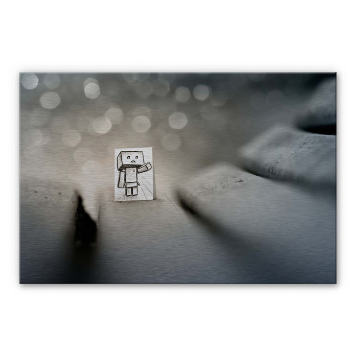 Alu-Dibond Bild mit Silbereffekt Heine - Sei mein Freund - WA231135