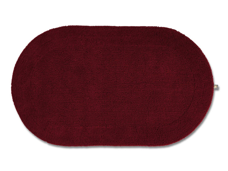Exquisit Badteppich Oval Wunschmass in Cardinal 349 - TS431097