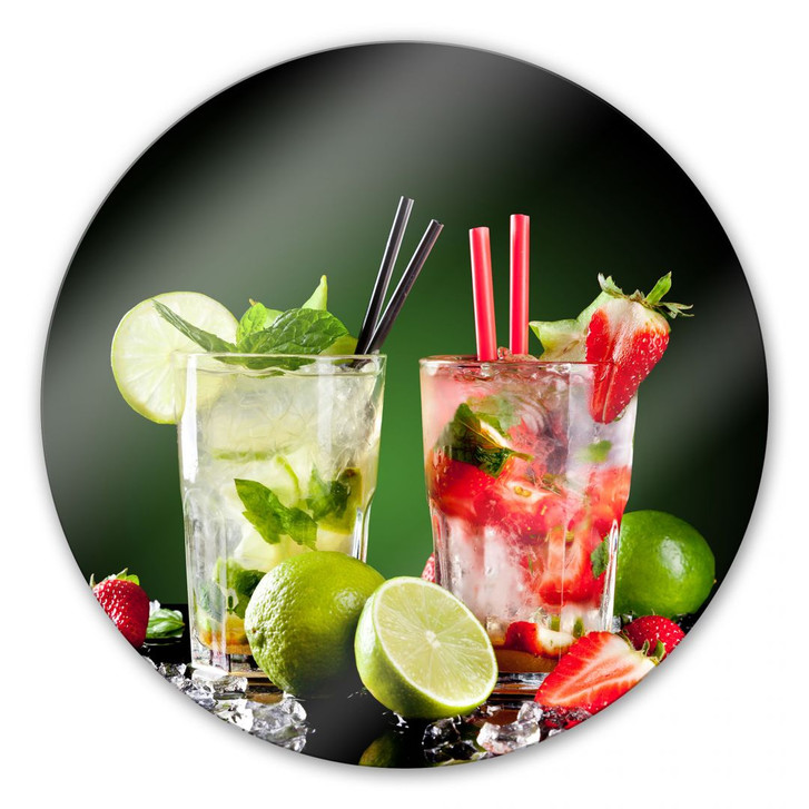 Glasbild Cocktail Hour - rund - WA121856