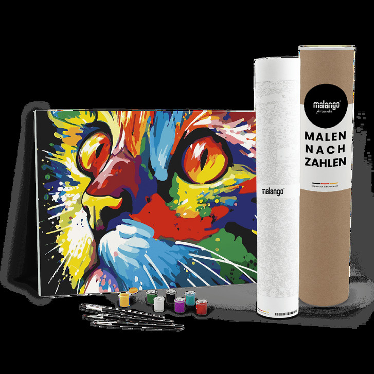 Malen nach Zahlen Leinwandbild - Katze Kati - WA447144