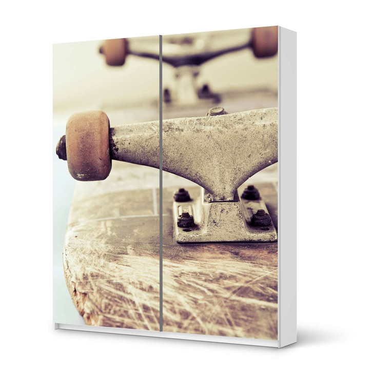 Möbelfolie IKEA Pax Schrank 236cm Höhe - Schiebetür - Skateboard - CR117015