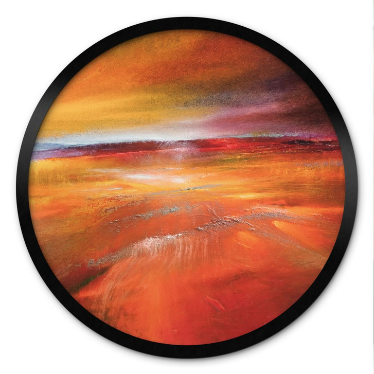 Poster Herbstlandschaft im Abendlicht - Schmucker - Rund - WA499253