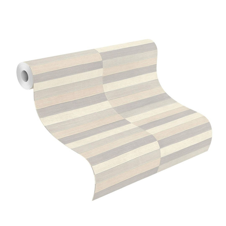 Rasch Vliestapete Club in Fischleder- Kacheloptik steingrau - WA312120