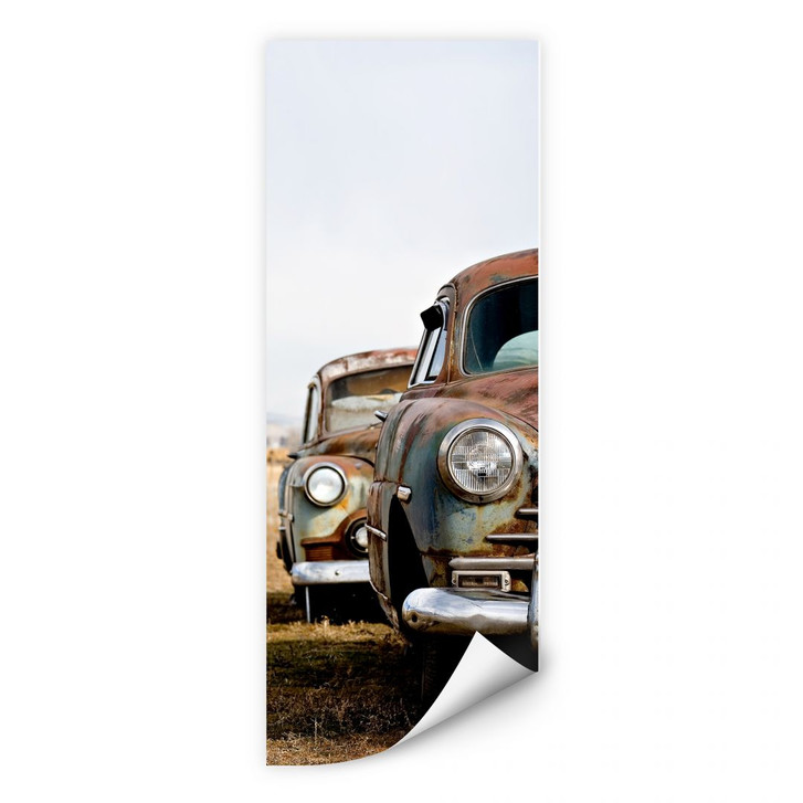 Wallprint - Old Rusted Cars - Panorama - WA181001