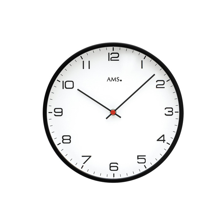 Wanduhr Metallgehäuse Schwarzlackiert - UG100461