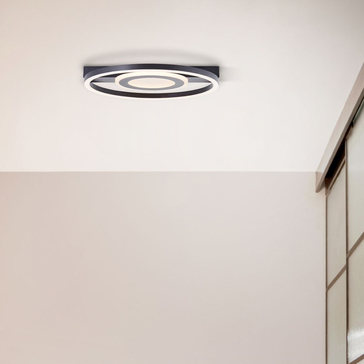 Deckenleuchte Leopold, schwarz, 5 x 37 cm, Metall Moderne Deckenleuchte, dimmbar - WA438778