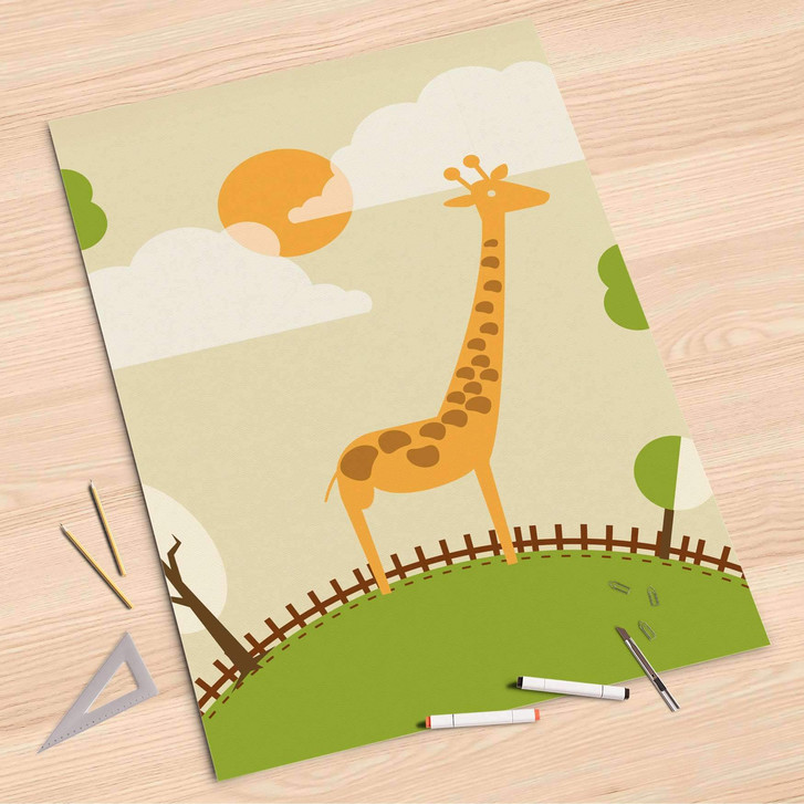 Folienbogen (80x120cm) - Mountain Giraffe - CR107374