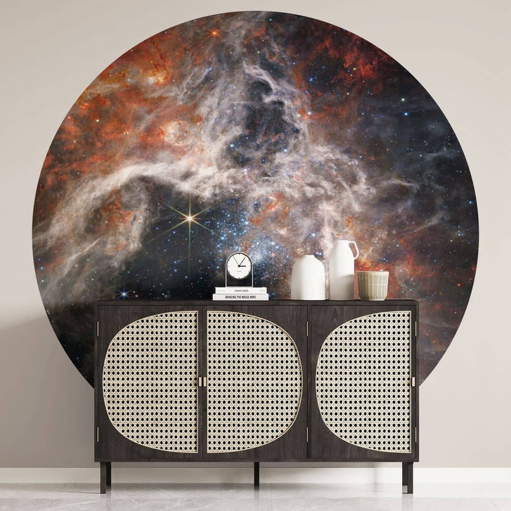 Fototapete James Webb Telescope - Tarantula Nebula - Rund - Selbstklebend/Vlies - WA469441