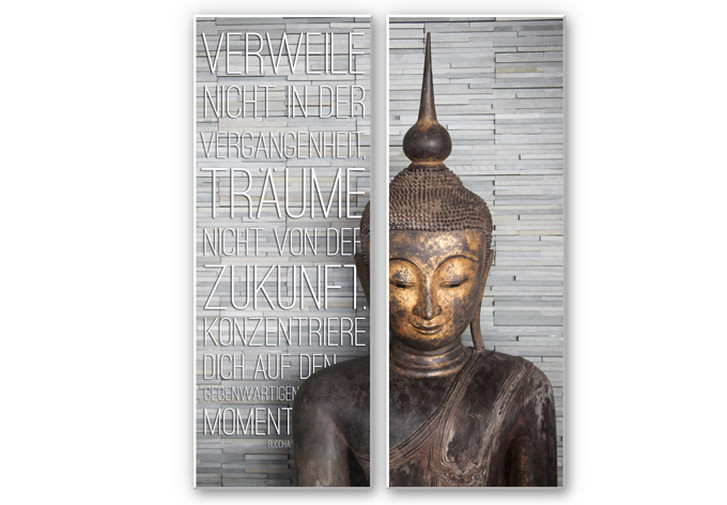 Hartschaumbild Verweile nicht in der Vergangenheit... (2-teilig) - WA131151