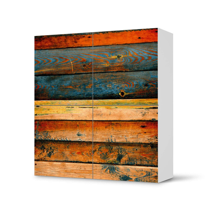 Klebefolie IKEA Besta Schrank 4 Türen - Wooden - CR110899