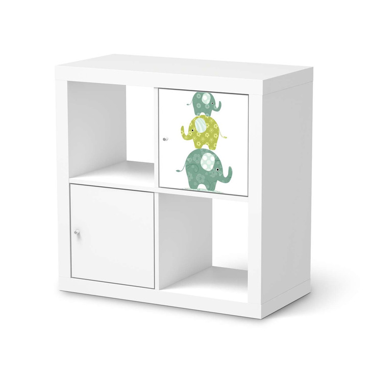 Klebefolie IKEA Expedit Regal Tür einzeln - Elephants - CR111214