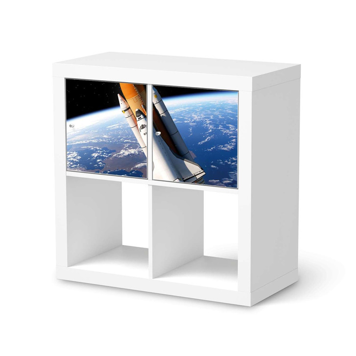 Möbel Klebefolie IKEA Expedit Regal 2 Türen (quer) - Space Traveller - CR113485