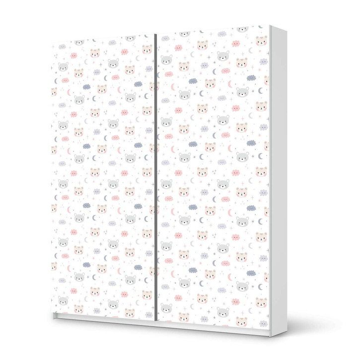 Möbelfolie IKEA Pax Schrank 236cm Höhe - Schiebetür - Sweet Dreams - CR117022